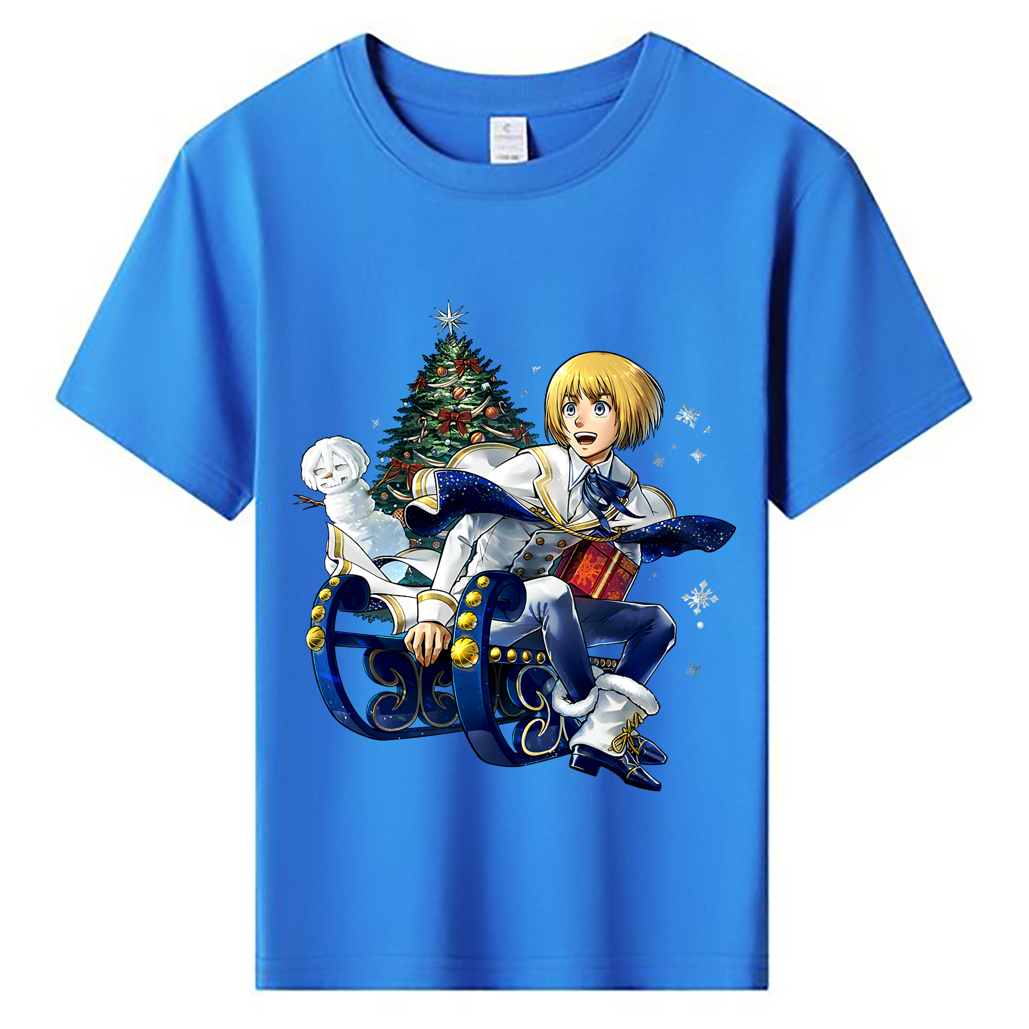（画像用） 進撃の巨人 アルミン·アルレルト Attack on Titan Armin Arlert 綿100％キッズTシャツ（フロントプリント）